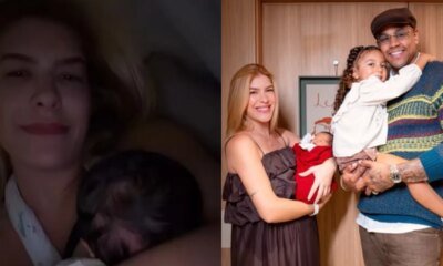 Lore Improta surge exausta com o filho e desabafa sobre
