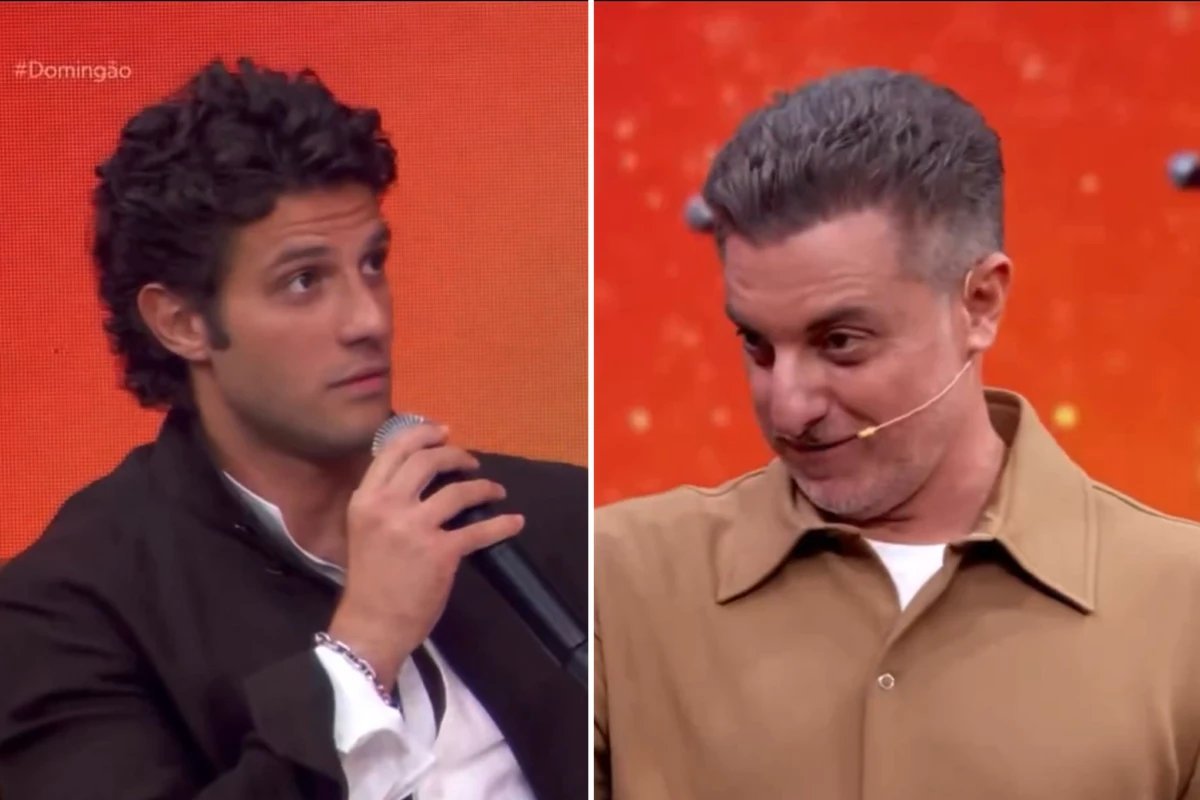 Luciano Huck expoe o passado de Chay Suede ao vivo