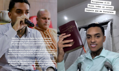 MC Brinquedo e apresentado na igreja apos deixar carreira no