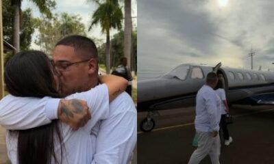 MC Ryan SP celebra soltura ao lado de esposa Giovanna