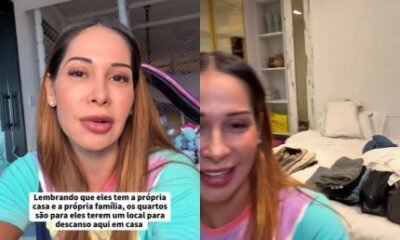 Maira Cardi revela que funcionarios usam quarto de visitas e