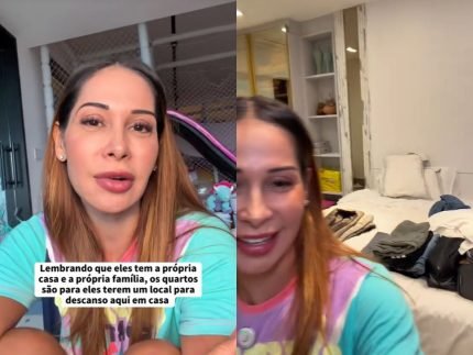 Maira Cardi revela que funcionarios usam quarto de visitas e