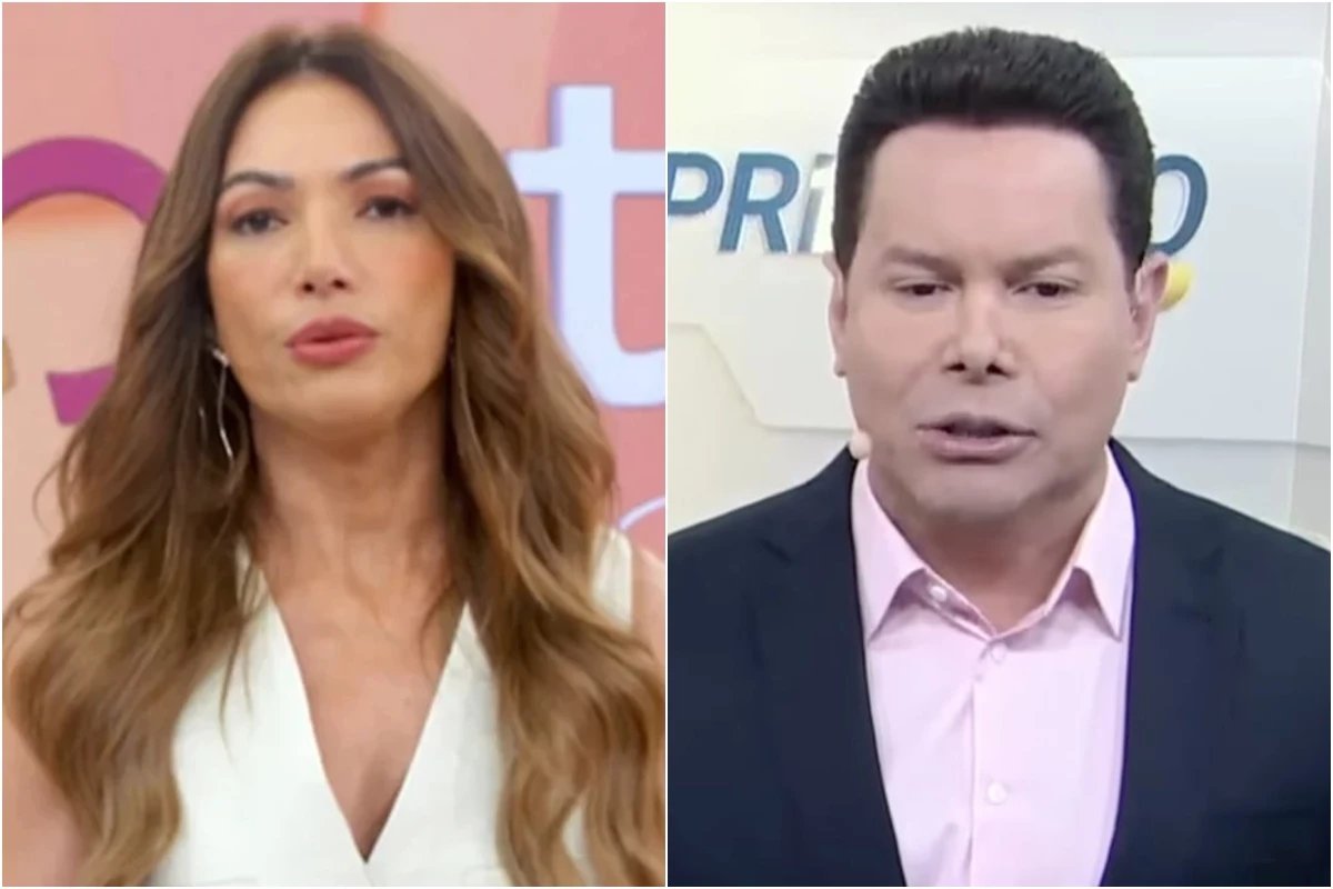 Marcao do Povo ameaca Patricia Poeta ao vivo e detalhe