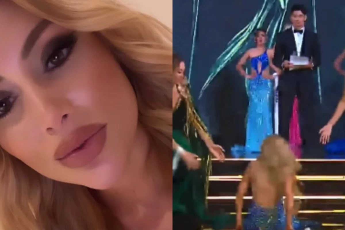Miss Brasil cai sentada na frente dos jurados em concurso