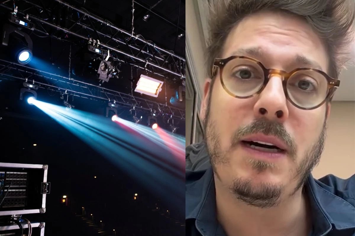 Mulher fica ferida antes da apresentacao de Fabio Porchat e