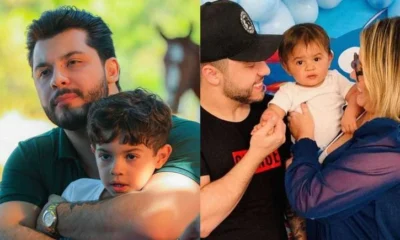 Murilo Huff mostra figurinha rara do filho com Marilia.webp