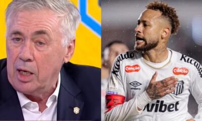 Neymar faz gol em vitoria do Santos sobre o Bragantino
