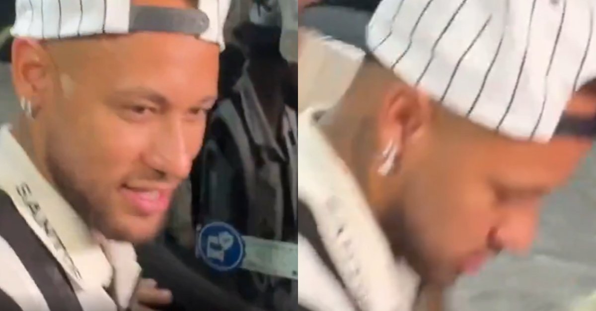 Neymar responde com ironia ao ser questionado sobre edema na