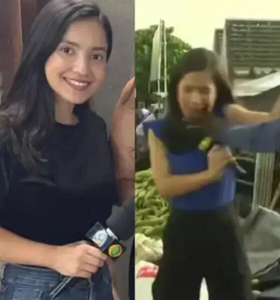 Reporter e agredida ao vivo e estado de saude acaba