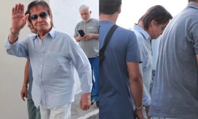 Roberto Carlos faz rara aparicao apos triste ocorrido com colega