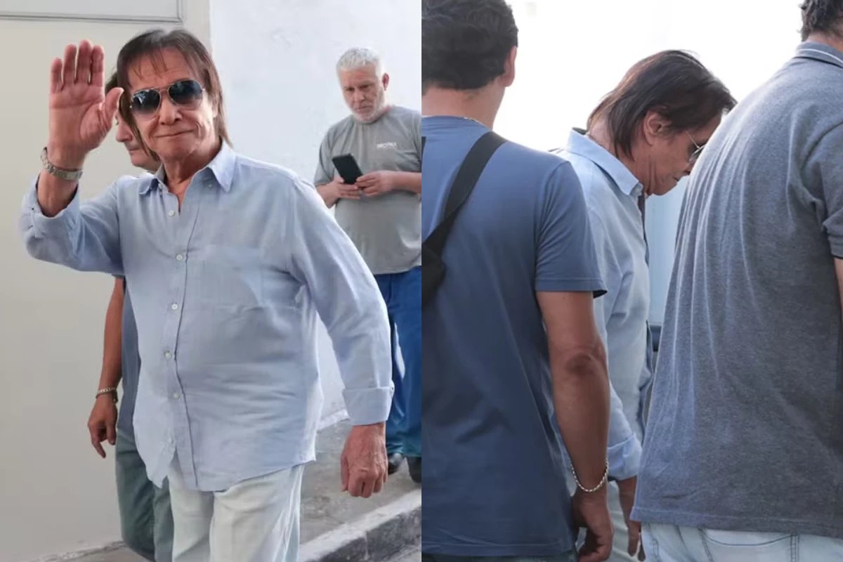 Roberto Carlos faz rara aparicao apos triste ocorrido com colega