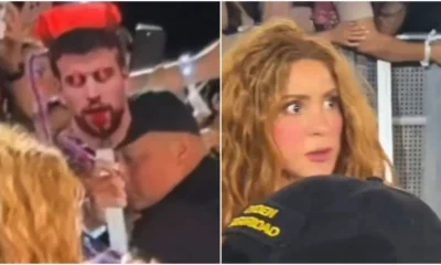 Shakira se assusta com mascara de Pique em show.webp