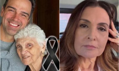 Tadeu Schmidt anuncia o falecimento da mae e comentario de