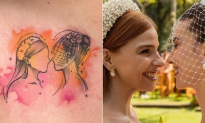 Tres Gracas fa eterniza casal Loquinha na pele e rebate