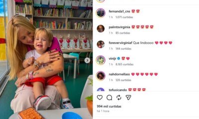 Vini Jr reage a apresentacao do filho de Virginia e