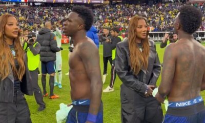 Vini Jr surge acompanhado de Ludmilla apos termino com Virginia