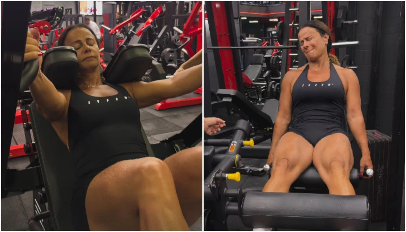 Viviane Araujo retoma treinos apos viagem Perder quilinhos adquiridos.webp