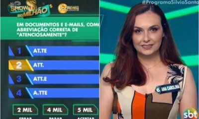 Voce acertaria Esta foi a pergunta de R 5 mil