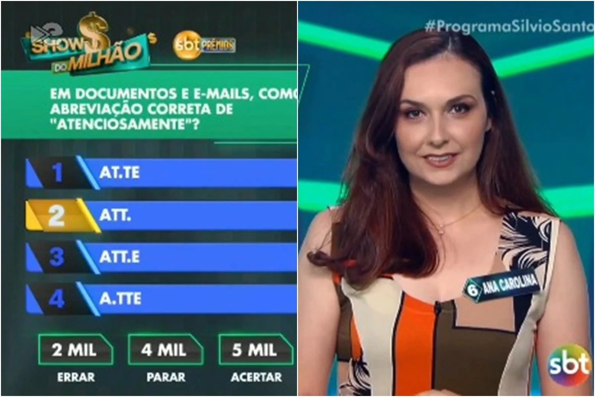 Voce acertaria Esta foi a pergunta de R 5 mil