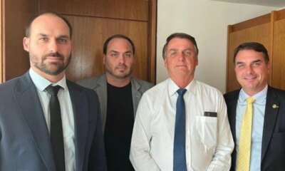 ‘Vai pra… filho de Bolsonaro pede conselho apos ver estado