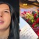 Ana Castela e surpreendida com flores de admirador secreto e