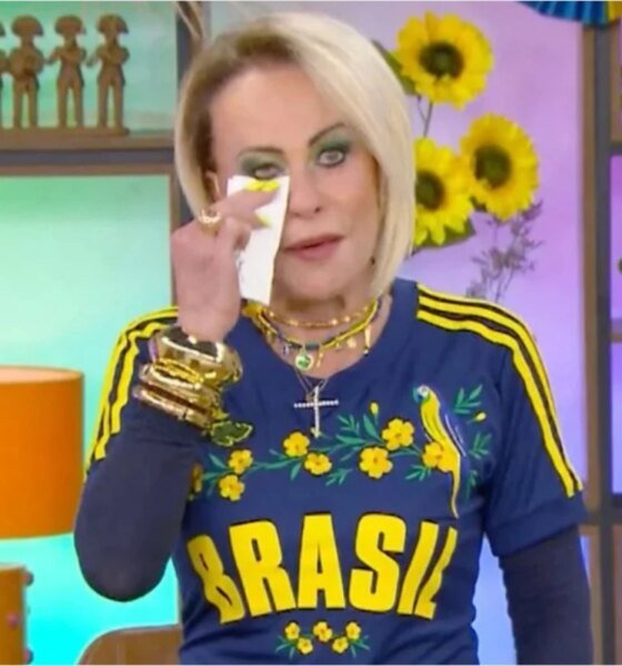 Ana Maria Braga fica aos prantos durante o Mais Voce