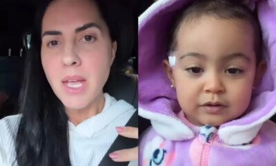 Biopsia da filha tem resultado positivo e Graciele se manifesta