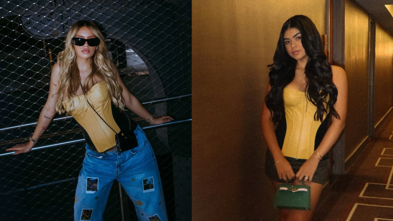 Coincidencia Mulheres de jogadores usam mesmo look em jogo.webp