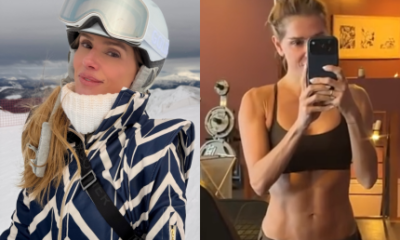 Com direito a esqui e malhacao Deborah Secco abre album