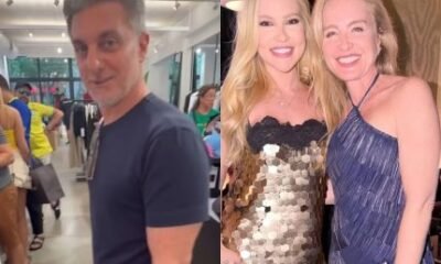 Curtindo a Copa do Mundo Luciano Huck e Angelica encontram
