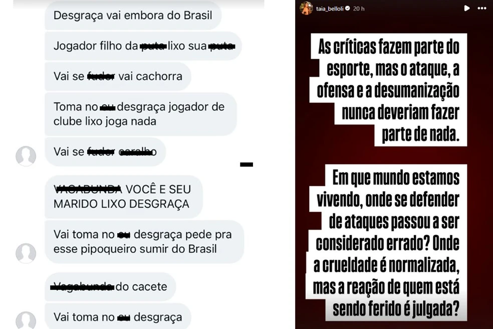 Esposa de Raphinha desabafa apos ataques e expoe mensagens.webp