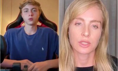 Esta foi a reacao de Angelica ao ser repreendida pelos