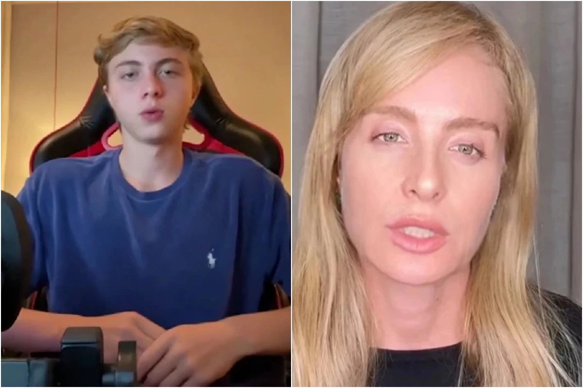 Esta foi a reacao de Angelica ao ser repreendida pelos