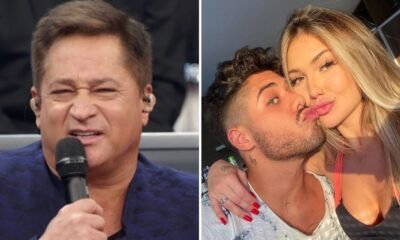 Esta foi a reacao de Leonardo ao ser questionado sobre
