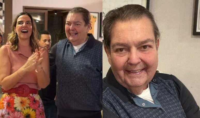 Faustao reaparece sem cadeira de rodas em aniversario da.webp