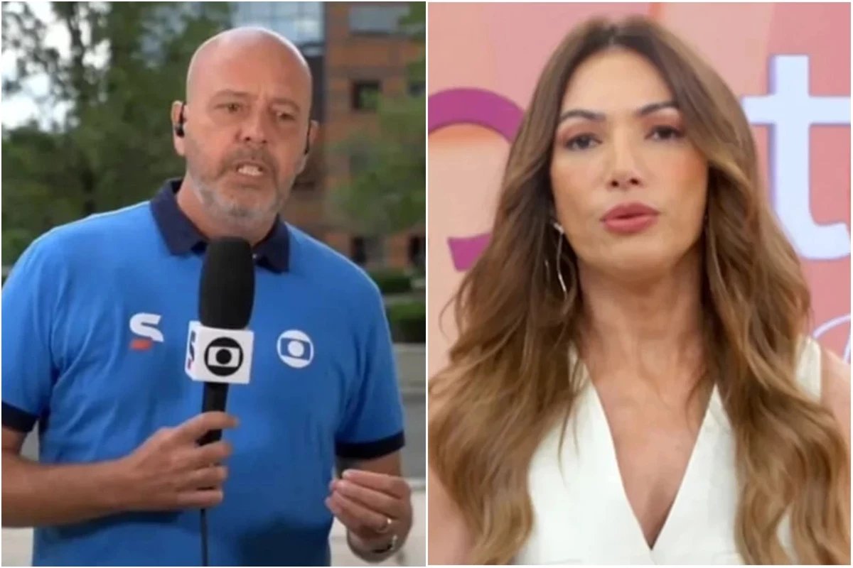 Foi isso que Patricia Poeta fez enquanto Alex Escobar passava
