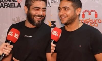 Henrique e Juliano revelam se fizeram plasticas e brincam Tem