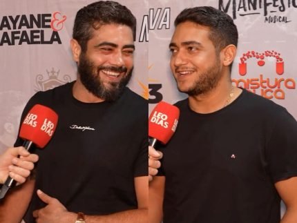 Henrique e Juliano revelam se fizeram plasticas e brincam Tem