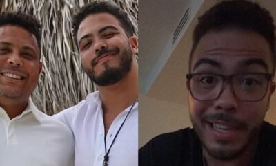 Herdeiro de Ronaldo Fenomeno se irrita e discute com haters