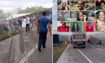 Identificadas os 16 mortos vitimas da colisao entre van e