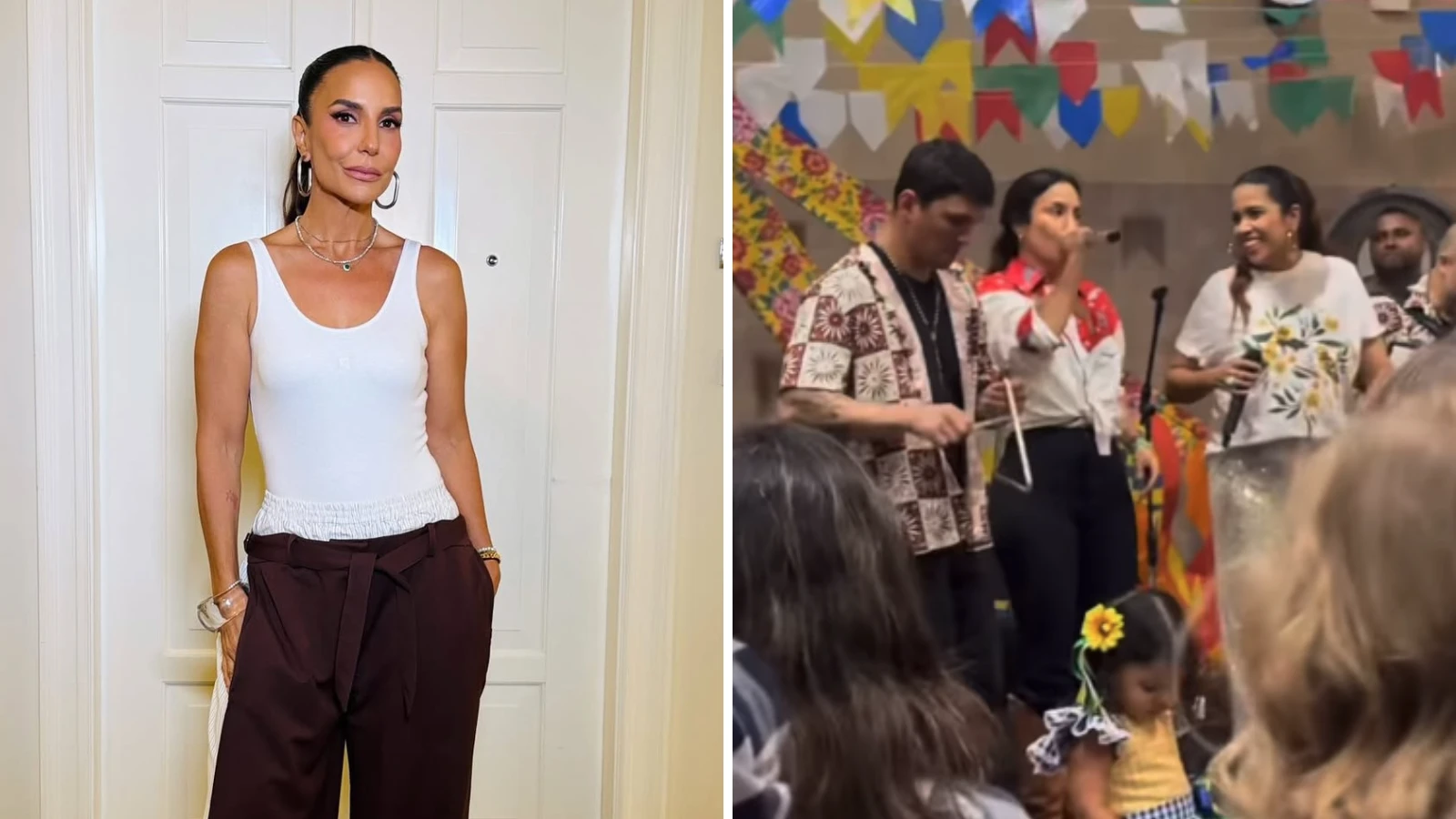 Ivete Sangalo surpreende ao cantar na festa da escola.webp