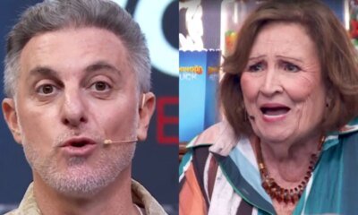 Luciano Huck e colocado contra a parede por Dea Lucia