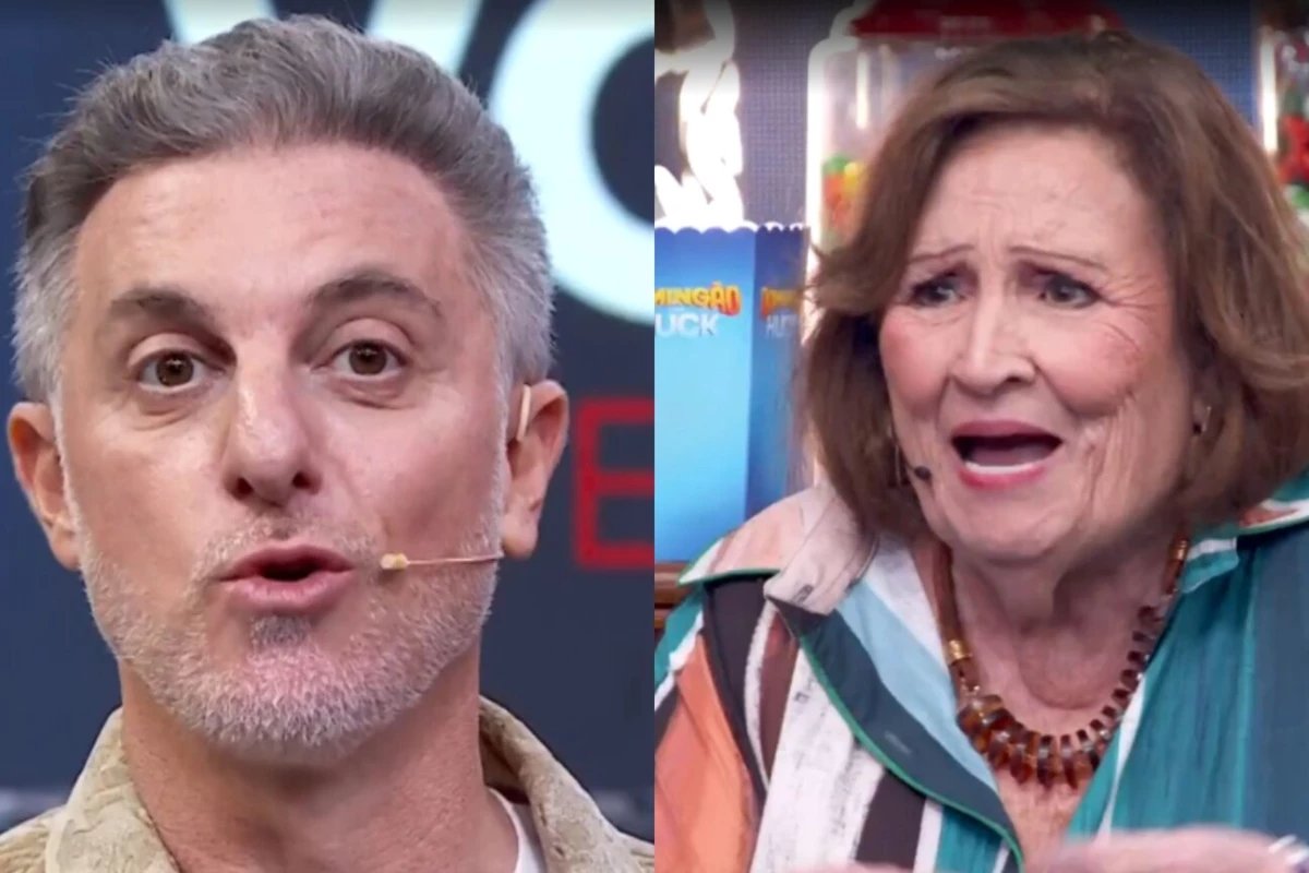 Luciano Huck e colocado contra a parede por Dea Lucia