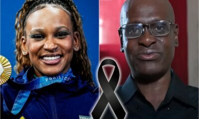 Luto Morre o pai da ginasta Rebeca Andrade e irma