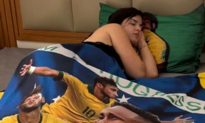 Modelo personaliza roupas de cama com fotos de Neymar.webp
