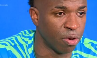Na vespera de jogo decisivo Vini Jr chora no ‘Domingao