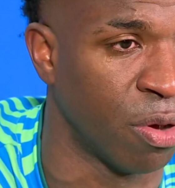 Na vespera de jogo decisivo Vini Jr chora no ‘Domingao