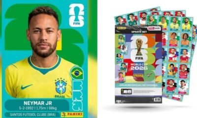 Neymar ganha nova figurinha em atualizacao da Panini para o