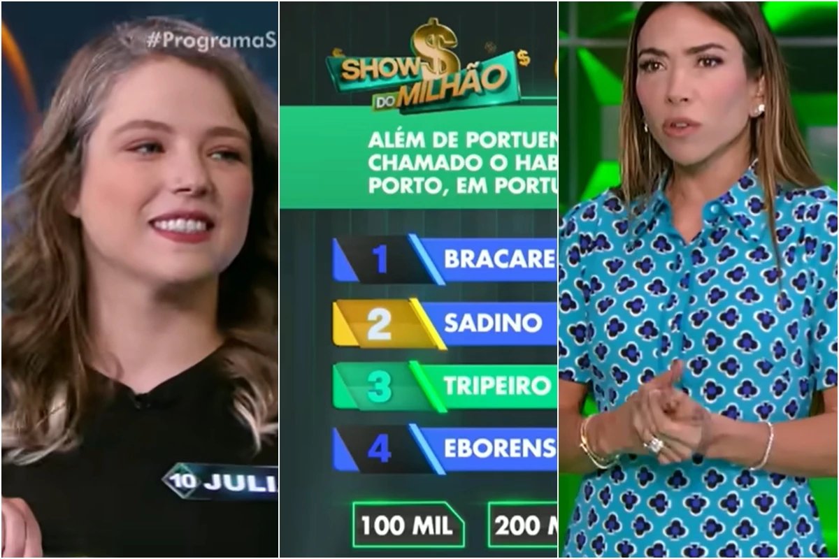 Participante do Show do Milhao chega a pergunta de R