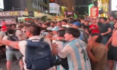 Pre jogo da Copa do Mundo e marcado por briga entre